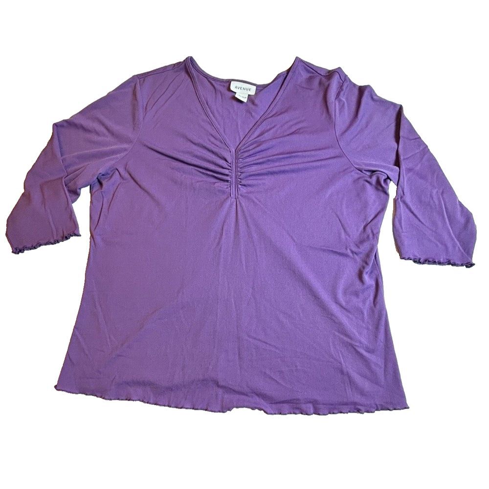 Avenue Purple Nylon Shirt Size 22/24‎